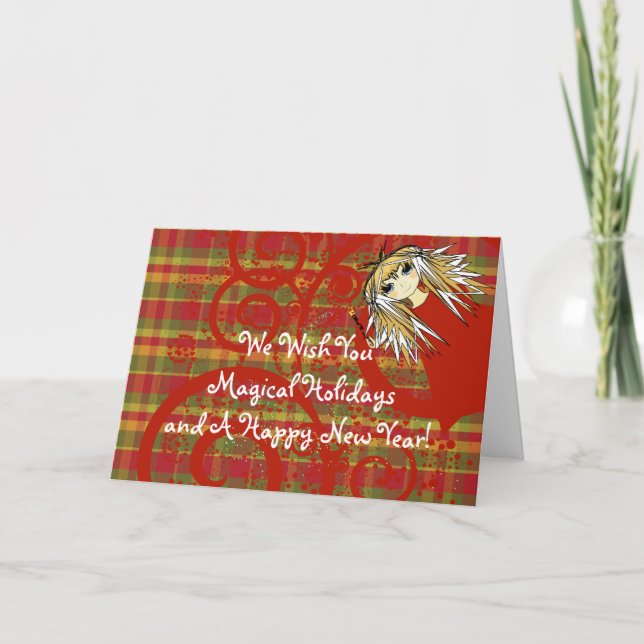 We Wish You A  Magical Christmas... and A Happy Holiday Card (Front)
