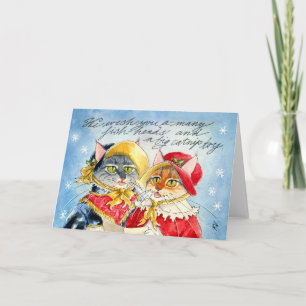 We wish you a-many fish-heads holiday card