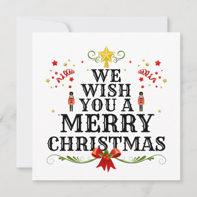 We Wish You a Merry Christmas Card (Front)