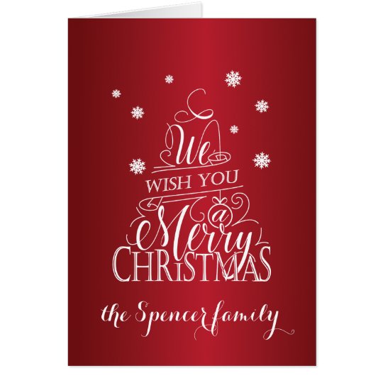 We wish you a Merry Christmas Card