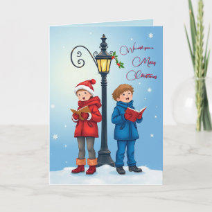 We Wish You A Merry Christmas Folded Greeting Card