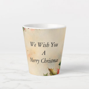 We Wish You a Merry Christmas Latte Mug