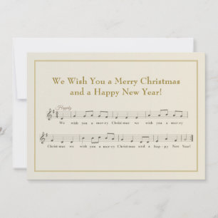 We Wish You a Merry Christmas Musical Holiday Card