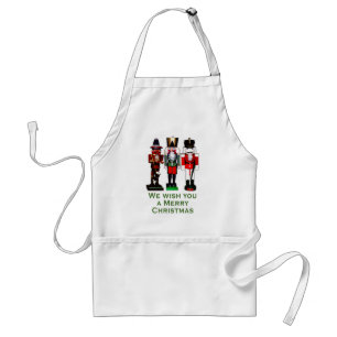 We Wish You a Merry Christmas Nutcrackers Standard Apron