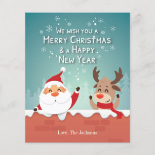 We Wish You A Merry Christmas Personalised Santa Flyer