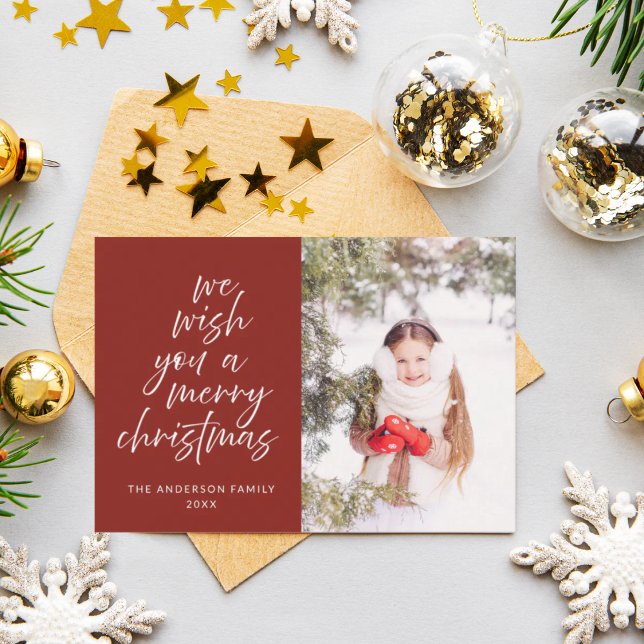 We Wish You a Merry Christmas Photo Holiday Card (Creator Uploaded)