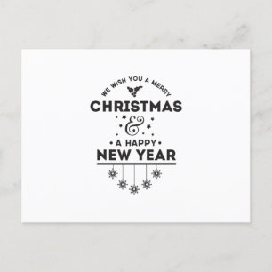 We Wish You a Merry Christmas Postcard