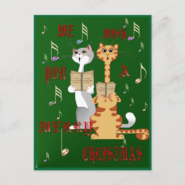 We Wish You A Merry Christmas Postcard (Front)
