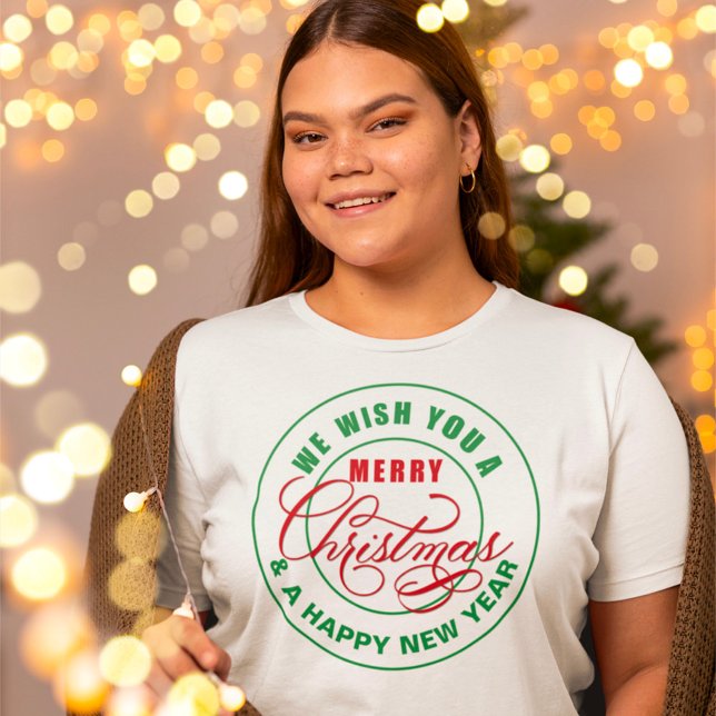 We Wish You a Merry Christmas Red And GreenT-Shirt T-Shirt (Creator Uploaded)