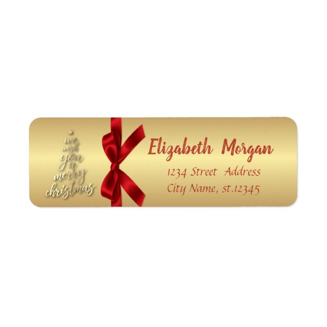 We Wish You A Merry Christmas,Red Bow (Front)