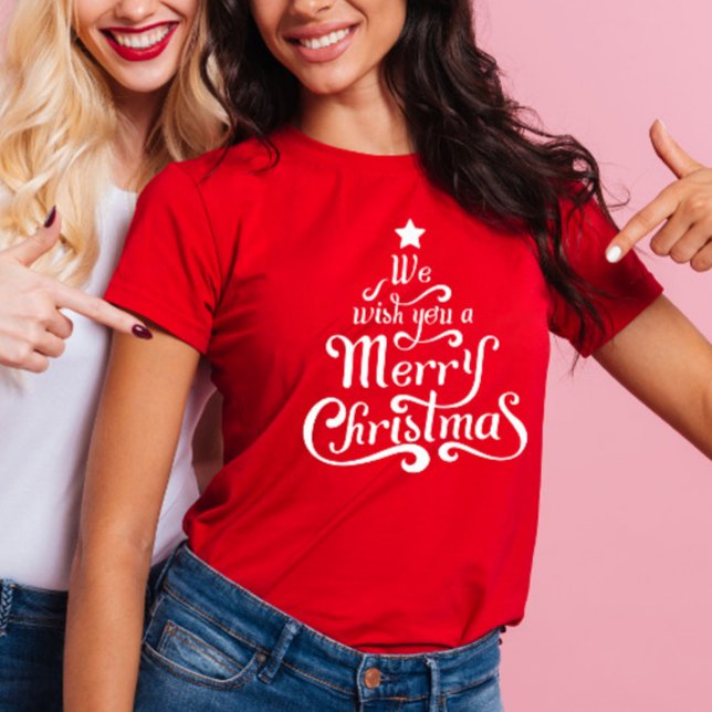 We wish you a Merry Christmas Red Women's T-Shirt (Creator Uploaded)