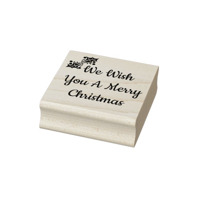We Wish You A Merry Christmas Rubber Stamp (Stamp)