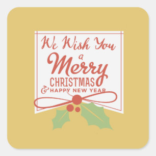 We Wish You a Merry Christmas Stickers