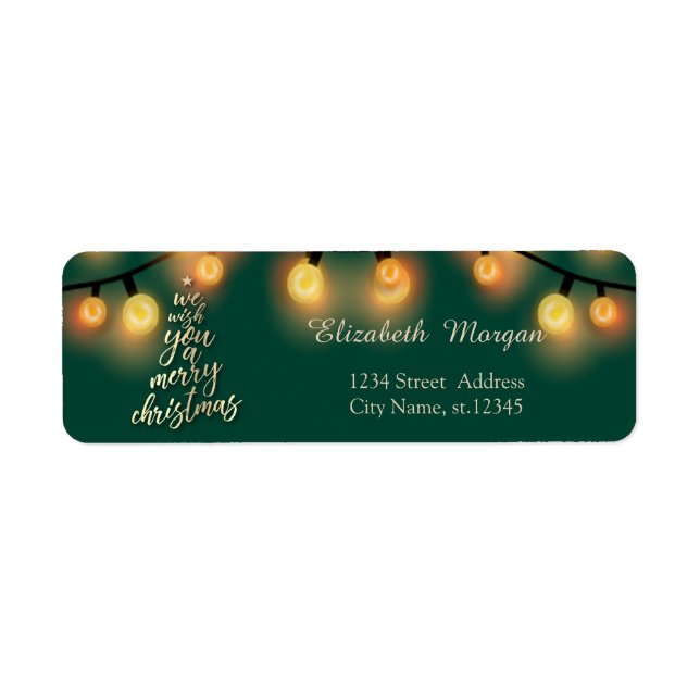 We Wish You A Merry Christmas, String Lights (Front)