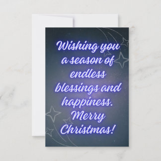 We Wish You a Merry Christmas Thank You Card