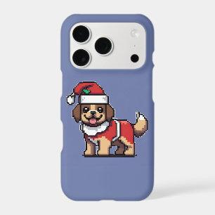 We wish you a merry christmas with cute dog santa