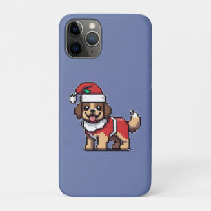 We wish you a merry christmas with cute dog santa iPhone 11 pro case