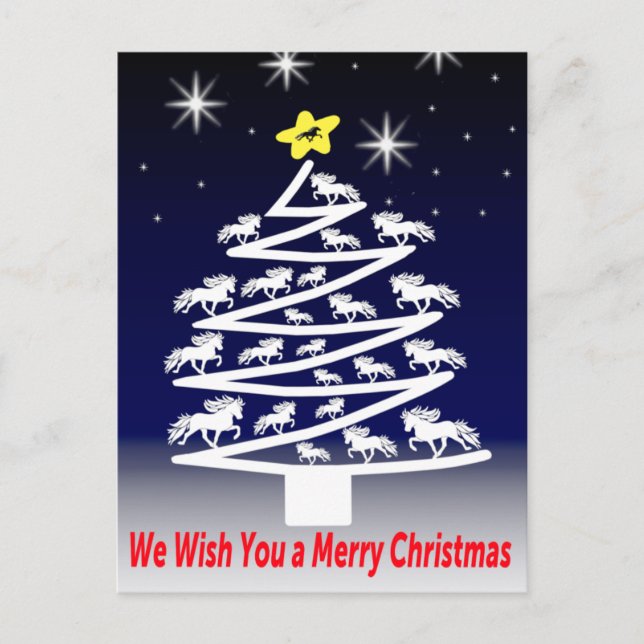 We Wish you a Merry Christmass postcard (Front)