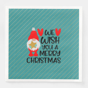 We Wish You A Very Merry Christmas Napkin