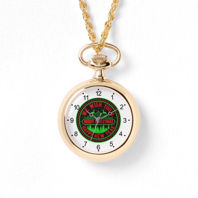 We Wish You Merry Christmas Happy New Year-13395 Watch (Front)