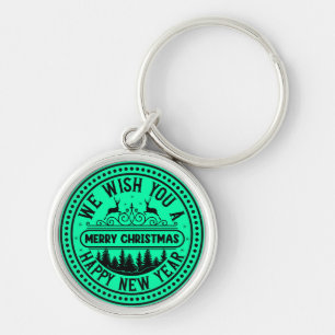 We Wish You Merry Christmas Happy New Year-66244 Key Ring