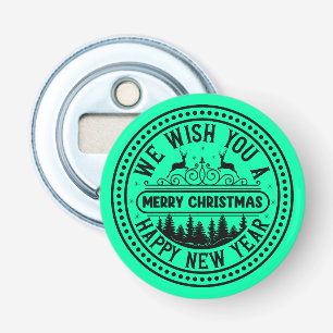 We Wish You Merry Christmas Happy New Year-66244B Bottle Opener