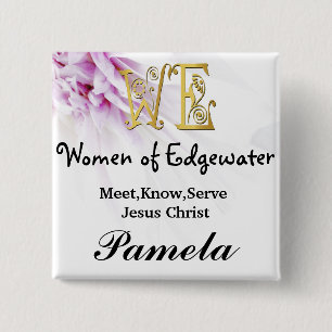 WE Women of Edgewater 15 Cm Square Badge