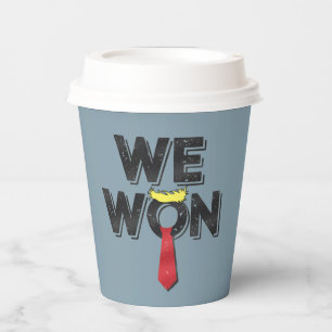 We Won Donald Trump 2024 Paper Cups