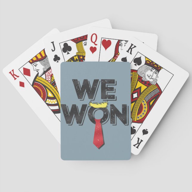 We Won Donald Trump 2024 Playing Cards (Back)