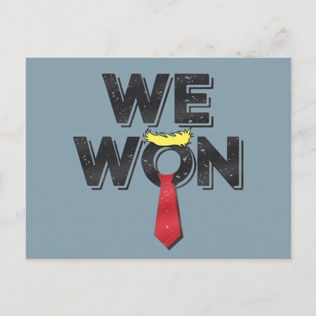 We Won Donald Trump 2024 Postcard (Front)