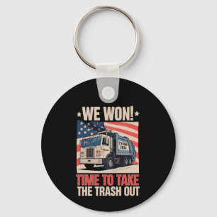 We Won Time To Take The Trash Out Trump 47 Key Ring