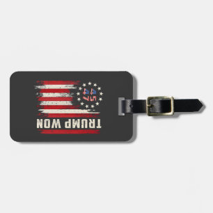 We Won TRUMP INAUGURATION American Flag Luggage Tag