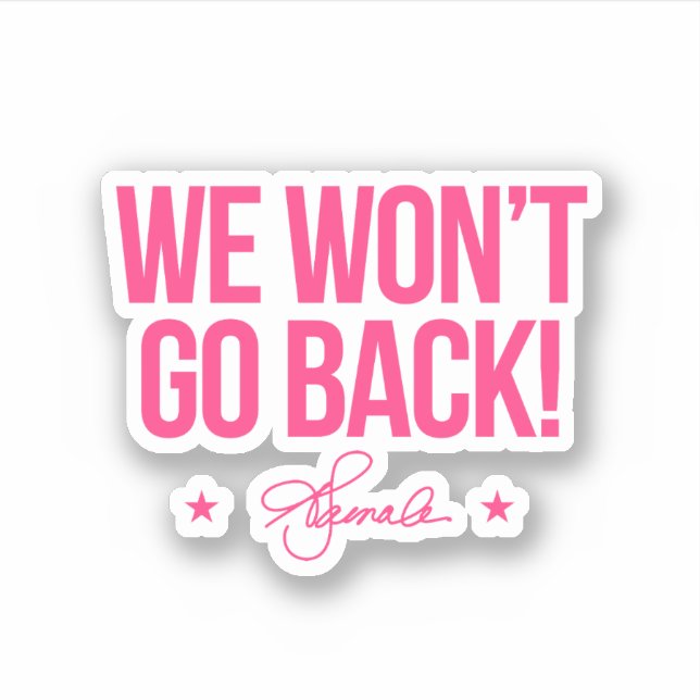 We won't go back - Kamala (Front)