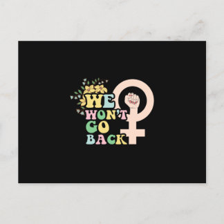 We Won't Go back Postcard