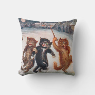 WE WON'T GO HOME TILL MORNING, Louis Wain Cushion