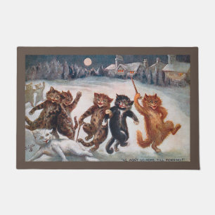 WE WON'T GO HOME TILL MORNING, Louis Wain Doormat