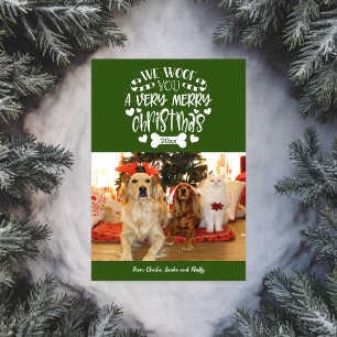 We Woof You A Merry Christmas Photo Holiday Card