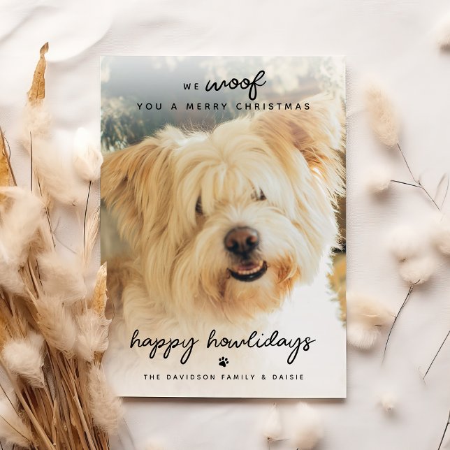 We Woof You A Merry Christmas | Photo Holiday Card (Creator Uploaded)