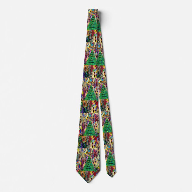 We Woof You a Merry Christmas Tie (Front)