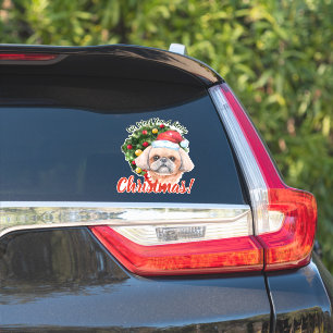 We Woof You Merry Christmas Shih Tzu