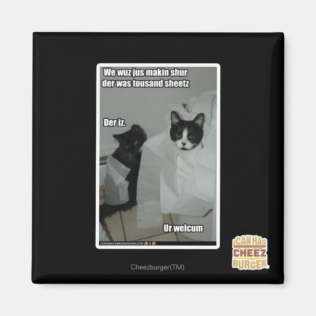 We wuz jus makin sur magnet (Front)