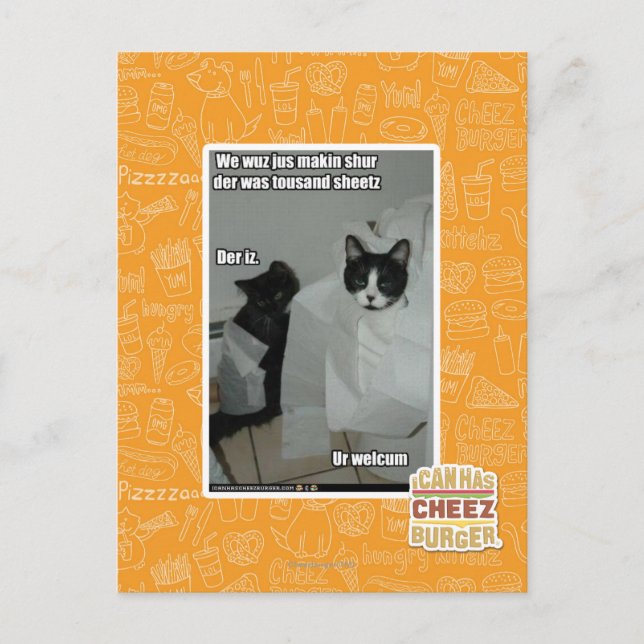 We wuz jus makin sur postcard (Front)