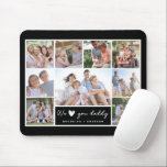 We ♥ You Daddy Photo Collage  Mouse Mat<br><div class="desc">Get those family photos off your phone and into this We ♥ You Daddy photo collage for a thoughtful gift to be treasured whatever the occasion! **PLEASE READ BEFORE ORDERING** If you make changes to the shape or size or choose another product and the design is cropped in any way...</div>