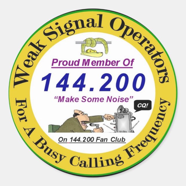 Weak Signal Logo Sticker 3"inch (Front)