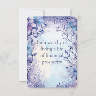 Wealth Affirmation Cards 3.5"x5"