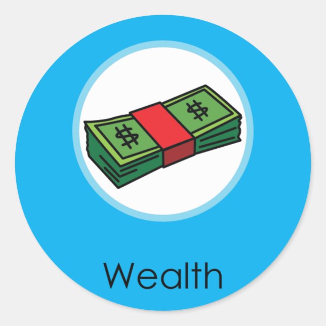 Wealth Doljabi Doljanchi Dol Korean birthday Classic Round Sticker (Front)