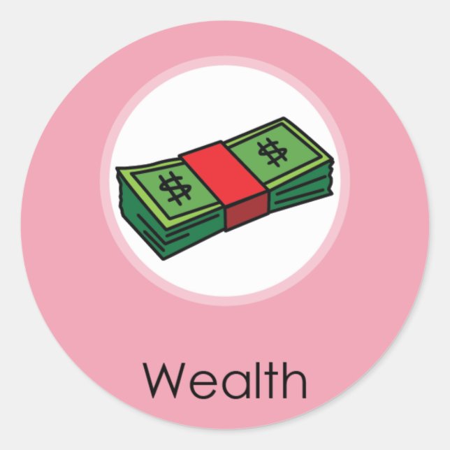 Wealth Doljabi Doljanchi Dol Korean birthday Classic Round Sticker (Front)