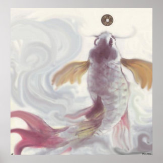 Wealth Hungry Carp Poster