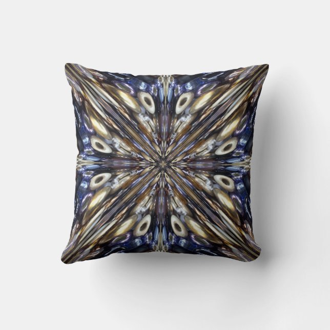 Wealth Of Seed Beading Abstract Pattern Cushion (Back)