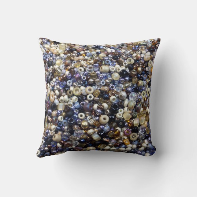Wealth Of Seed Beading  Cushion (Back)